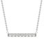 0.24 CT Round Cut Bar Necklace Moissanite Diamond Necklace - crownmoissanite