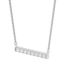 0.24 CT Round Cut Bar Necklace Moissanite Diamond Necklace - crownmoissanite