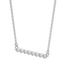 0.24 CT Round Moissanite Diamond Bar Style Necklace - crownmoissanite