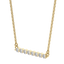 0.24 CT Round Shaped Moissanite Bar Style Necklace - crownmoissanite