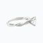 1.0 CT Round Shaped Moissanite Solitaire Twisted Engagement Ring - crownmoissanite