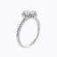 1.0 CT Round Shaped Moissanite Halo Engagement Ring - crownmoissanite
