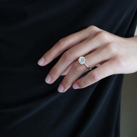 1.50 CT Round Shaped Moissanite Solitaire Engagement Ring - crownmoissanite