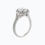 1.50 CT Round Shaped Moissanite Halo Engagement Ring - crownmoissanite