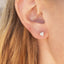 0.49TCW Heart Moissanite Stud Earrings - crownmoissanite