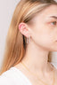 1.44 TCW Round Moissanite Pave Hoop Earrings - crownmoissanite