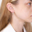 1.86 TCW Round Moissanite Hoop Earrings - crownmoissanite