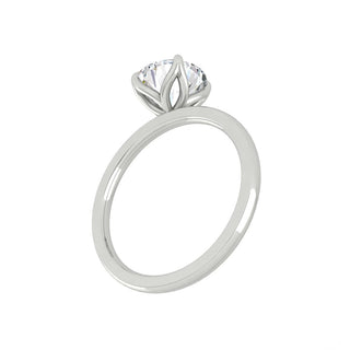 1.85 CT Round Cut Solitaire Moissanite Engagement Ring - crownmoissanite