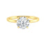 1.85 CT Round Cut Solitaire Moissanite Engagement Ring - crownmoissanite
