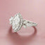 1.50 CT Marquise Moissanite Halo & Cluster Engagement Ring
