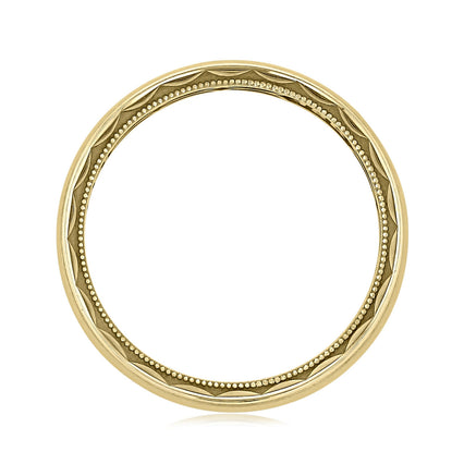 Tacori Sculpted Crescent Wedding Band for Men - crownmoissanite