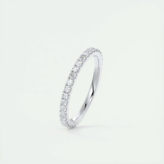 0.74 CT Round Shaped Moissanite Full Eternity Wedding Band - crownmoissanite