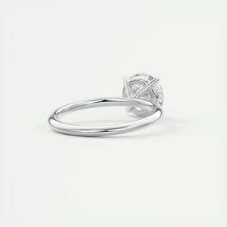 2.0 CT Round Cut Solitaire Moissanite Engagement Ring - crownmoissanite