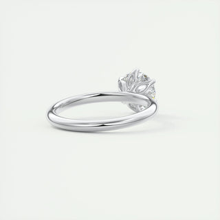 1.35 CT Round Cut Solitaire Moissanite Engagement Ring - crownmoissanite