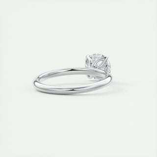 1.35 CT Round Shaped Moissanite Solitaire Engagement Ring - crownmoissanite