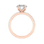 1.5 CT Round Cut Pave Moissanite Engagement Ring - crownmoissanite