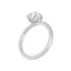 1.5 CT Round Cut Pave Moissanite Engagement Ring - crownmoissanite