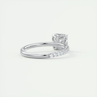 2.03 CT Asscher Shaped Moissanite Solitaire Engagement Ring - crownmoissanite