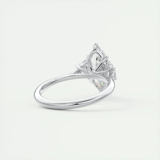 1.98 CT Marquise Cut Three Stone Moissanite Engagement Ring - crownmoissanite