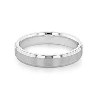 Brushed Finish Classic Men's Wedding Band - crownmoissanite