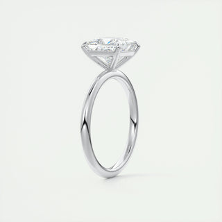 2.08 CT Princess Shaped Moissanite Solitaire Engagement Ring - crownmoissanite