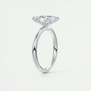 1.98 CT Marquise Cut Solitaire Moissanite Engagement Ring - crownmoissanite