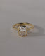 2.0 CT Elongated Cushion Cut Moissanite Bezel Engagement Ring