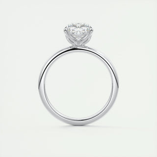 1.49 CT Cushion Cut Solitaire Moissanite Engagement Ring - crownmoissanite