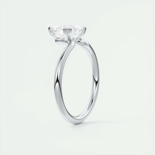 1.44 CT Trillion Cut Solitaire Moissanite Engagement Ring - crownmoissanite