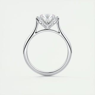 1.35 CT Round Shaped Moissanite Solitaire Engagement Ring - crownmoissanite