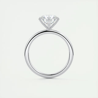 2.0 CT Round Shaped Moissanite Solitaire Engagement Ring - crownmoissanite