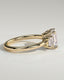 2.0 CT Emerald Cut Moissanite Three Stone Engagement Ring