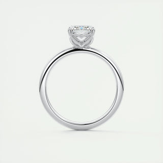 1.91 CT Emerald Cut Solitaire Moissanite Engagement Ring - crownmoissanite