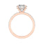 1.85 CT Round Cut Hidden Halo Pave Moissanite Engagement Ring - crownmoissanite