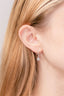 0.60 TCW Round Moissanite Drop Halo Earrings - crownmoissanite