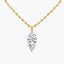 0.25-1.0ct Marquise Cut Solitaire Moissanite Diamond Necklace - crownmoissanite