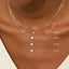 0.25-1.0ct Emerald Cut Solitaire Moissanite Diamond Necklace - crownmoissanite