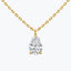 0.25-1.0 CT Pear Shaped Moissanite Solitaire Necklace - crownmoissanite