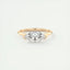 1.98 CT Marquise Half Bezel Solitaire Moissanite Engagement Ring - crownmoissanite