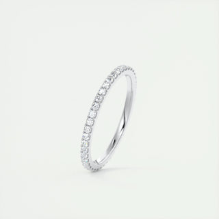 0.36 CT Round Shaped Moissanite Full Eternity Wedding Band - crownmoissanite