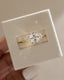 2.0 CT Elongated Cushion Cut Moissanite Three Stone Engagement Ring