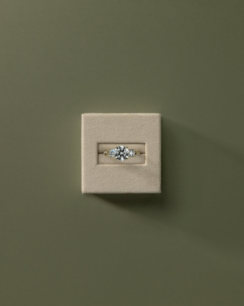 2.0 CT Round Cut Moissanite Twisted Engagement Ring