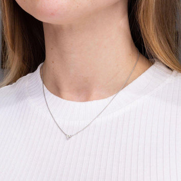 0.12CT Round Moissanite Lindsey Necklace - crownmoissanite