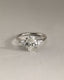2.0 CT Oval Cut Moissanite Three Stone Engagement Ring