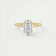 1.91 CT Emerald Cut Solitaire Moissanite Engagement Ring - crownmoissanite