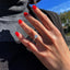 1.5 CT Round Solitaire & Pave Setting Moissanite Engagement Ring - crownmoissanite
