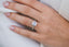 2.30 CT Asscher Solitaire Hidden Halo & Pave Moissanite Engagement Ring - crownmoissanite