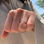 1.33 CT Oval Solitaire & Pave Setting Moissanite Engagement Ring - crownmoissanite
