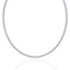 Princess Moissanite Diamond Tennis Necklace