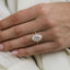 1.75 CT Marquise Cut Halo & Pave Moissanite Engagement Ring - crownmoissanite
